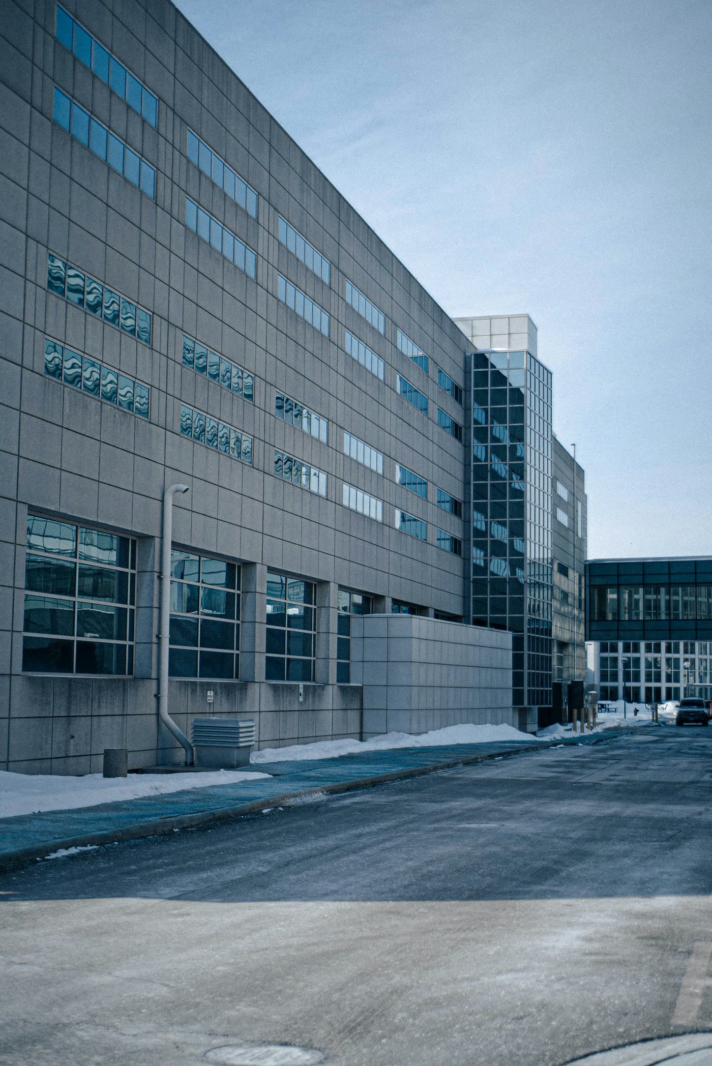 Large modern hospital campus